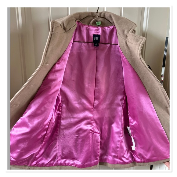 GAP Camel Wool Pea Coat - Picture 7 of 10